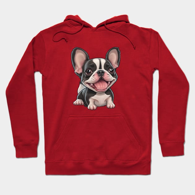 Boston Terrier puppy Hoodie by irfankokabi